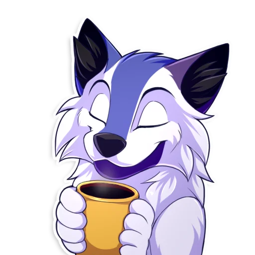 ☕️ Стикер «SpidyTheWolfy» для Telegram