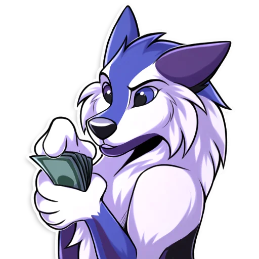 💵 Стикер «SpidyTheWolfy» для Telegram