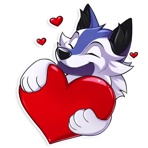 ❤️ Стикер «SpidyTheWolfy» для Telegram