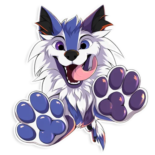 💜 Стикер «SpidyTheWolfy» для Telegram