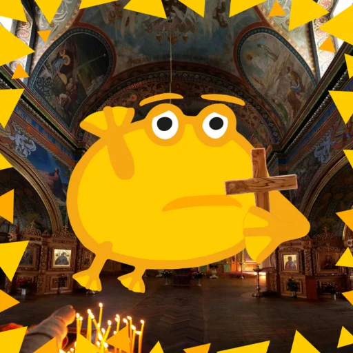 ✝️ Стикер «Жабка спіп» для Telegram