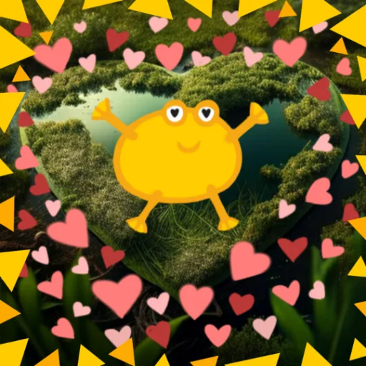 😍 Стикер «Жабка спіп» для Telegram