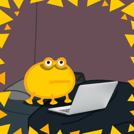 🥴 Стикер «Жабка спіп» для Telegram