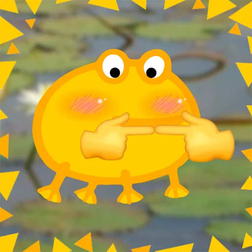 👉 Стикер «Жабка спіп» для Telegram
