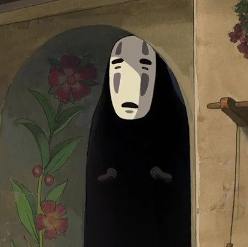 🌔 Стикер «Spirited Away play with fire» для Telegram