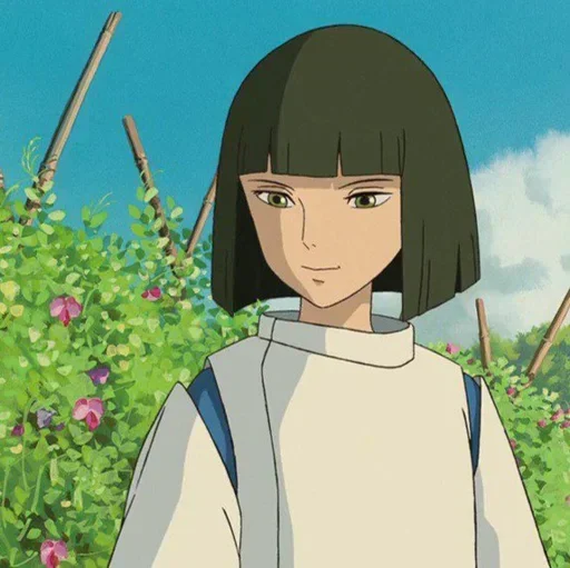 🌔 Стикер «Spirited Away play with fire» для Telegram