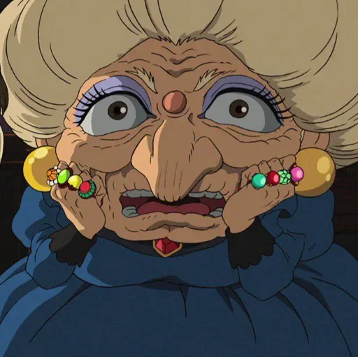 🌖 Стикер «Spirited Away play with fire» для Telegram