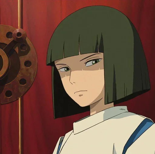 🐚 Стикер «Spirited Away play with fire» для Telegram