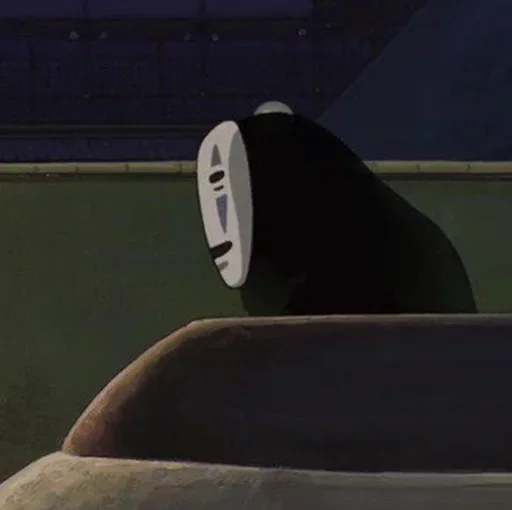 🌔 Стикер «Spirited Away play with fire» для Telegram