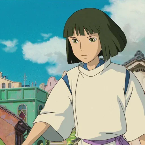 🌔 Стикер «Spirited Away play with fire» для Telegram