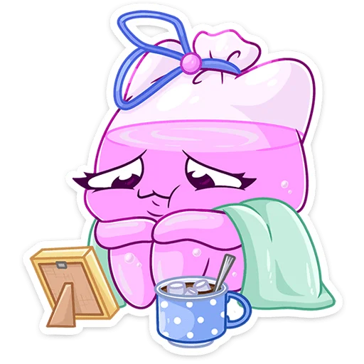 😥 Стикер «Шуршащая нежность» для Telegram