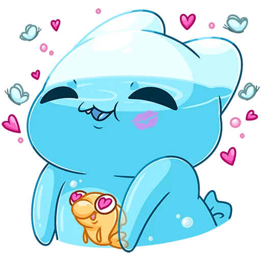 🥰 Стикер «Шуршащая нежность Без Текста» для Telegram
