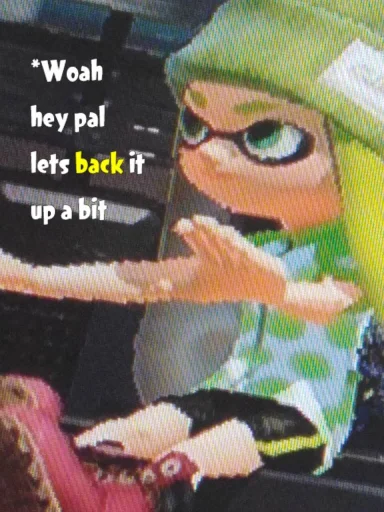 🙅‍♀️ Стикер «Splatoon stuff» для Telegram