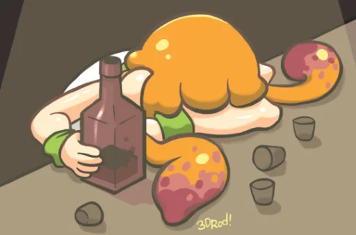 🥃 Стикер «Splatoon stuff» для Telegram