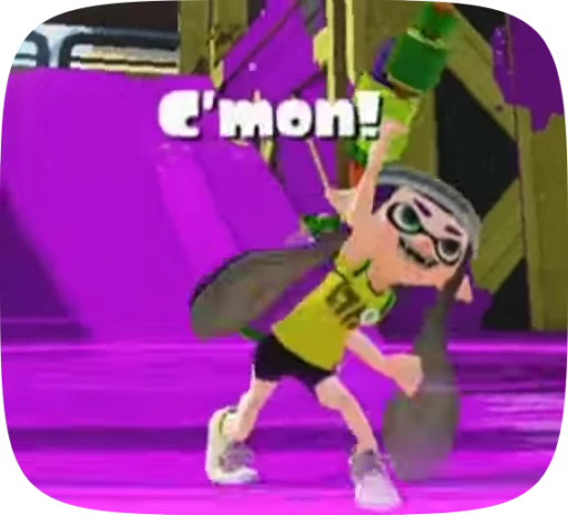 🐙 Стикер «Splatoon» для Telegram