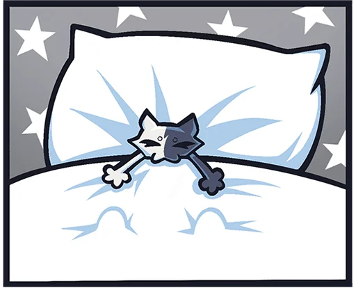 😴 Стикер «Сплитти без надписей» для Telegram