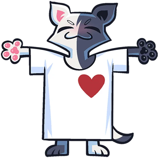 ❤ Стикер «Сплитти без надписей» для Telegram
