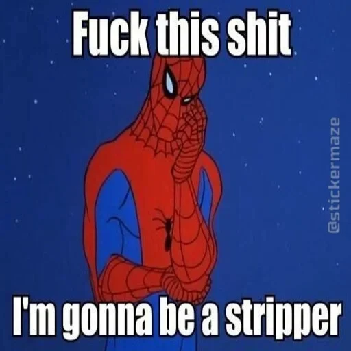 🕷 Стикер «Spider Man Memes» для Telegram