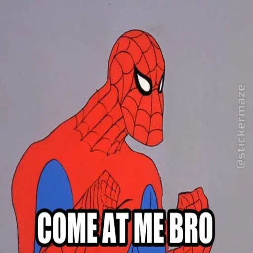 🕷 Стикер «Spider Man Memes» для Telegram