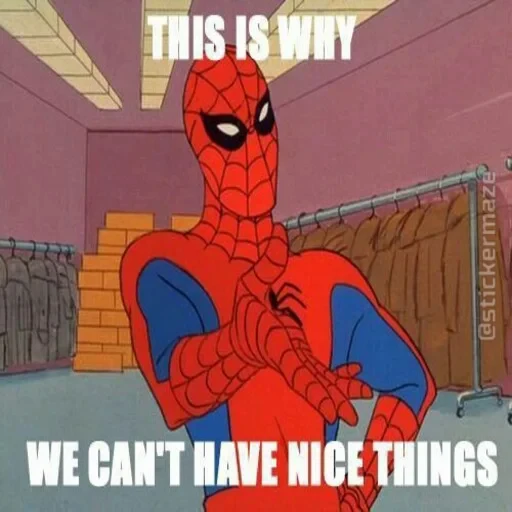 🕷 Стикер «Spider Man Memes» для Telegram