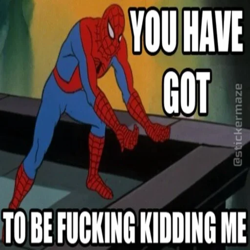 🕷 Стикер «Spider Man Memes» для Telegram