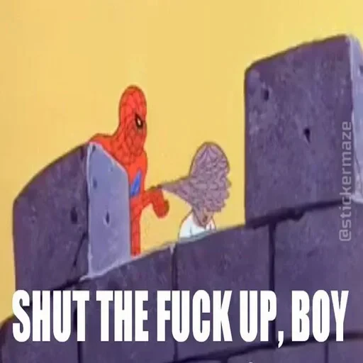 🕷 Стикер «Spider Man Memes» для Telegram