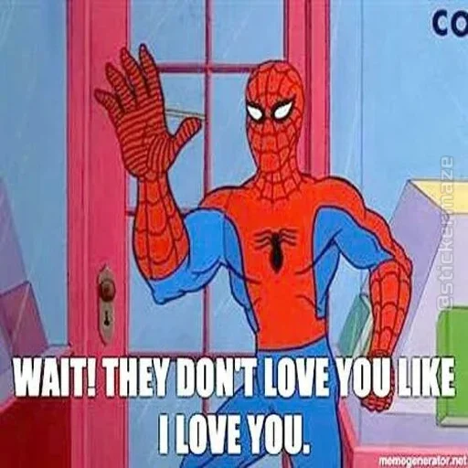 🕷 Стикер «Spider Man Memes» для Telegram