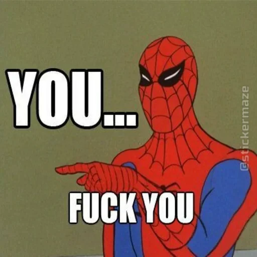 🕷 Стикер «Spider Man Memes» для Telegram