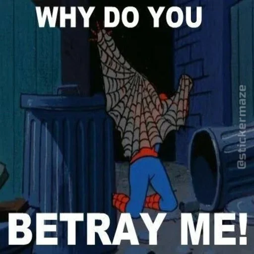 🕷 Стикер «Spider Man Memes» для Telegram