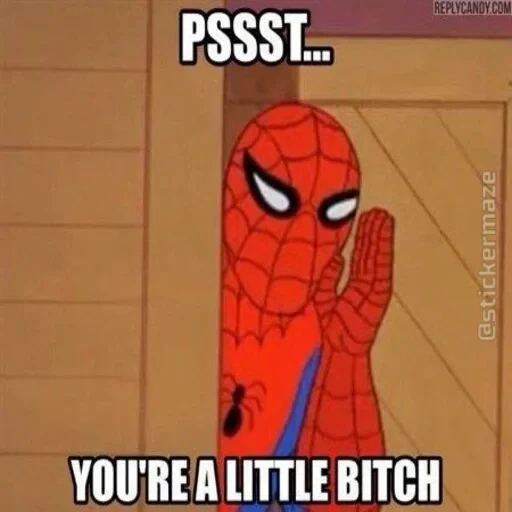 🕷 Стикер «Spider Man Memes» для Telegram