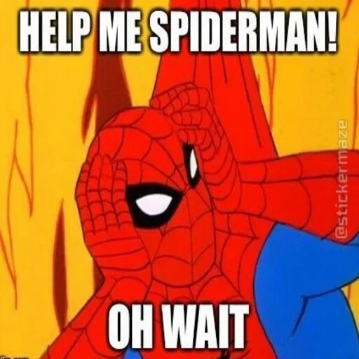 🕷 Стикер «Spider Man Memes» для Telegram