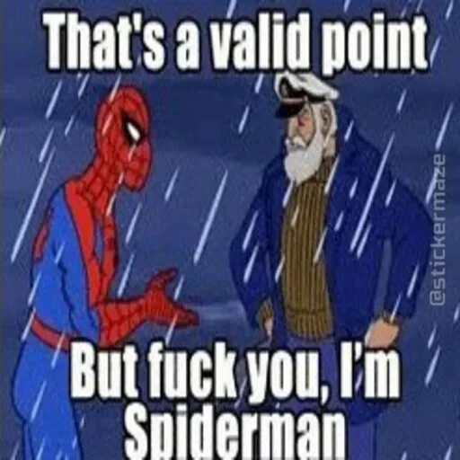 🕷 Стикер «Spider Man Memes» для Telegram
