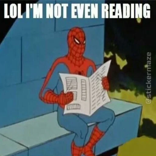 🕷 Стикер «Spider Man Memes» для Telegram