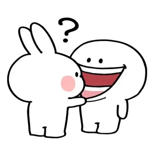 ❔ Стикер «Spoilet Rabbit» для Telegram