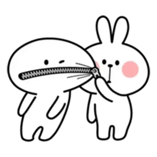 🤐 Стикер «Spoilet Rabbit» для Telegram
