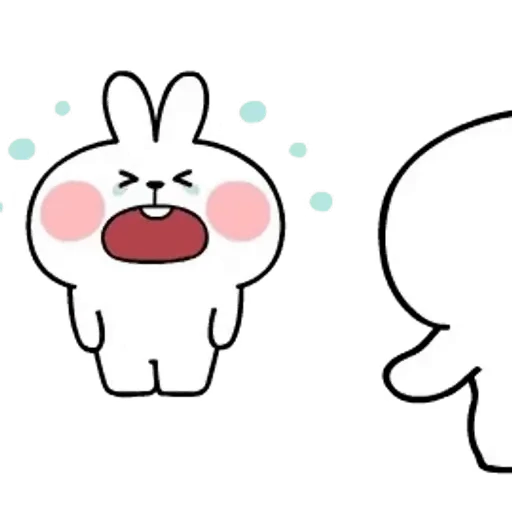 😭 Стикер «Spoilet Rabbit» для Telegram