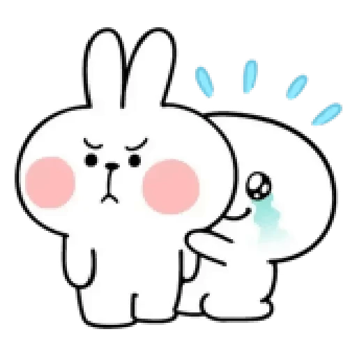 😡 Стикер «Spoilet Rabbit» для Telegram
