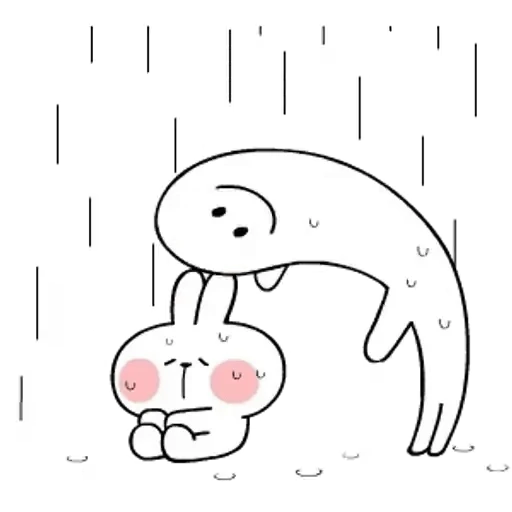 🥰 Стикер «Spoilet Rabbit» для Telegram