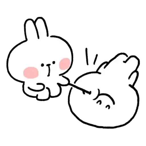 😥 Стикер «Spoilet Rabbit» для Telegram