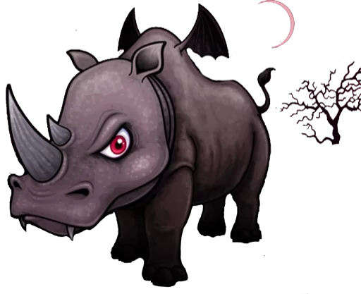 🦏 Стикер «Halloween monsters» для Telegram