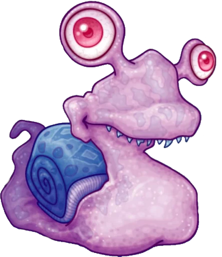 🐌 Стикер «Halloween monsters» для Telegram