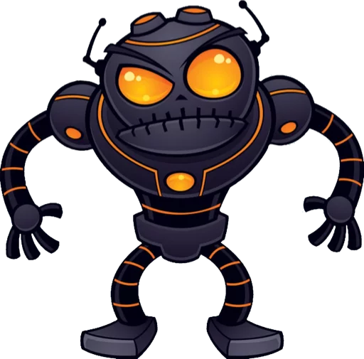 🤖 Стикер «Halloween monsters» для Telegram