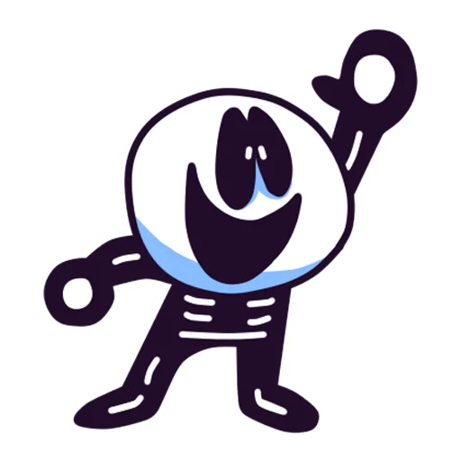 👋 Стикер «SKID AND PUMP ( & SR. PELO)» для Telegram
