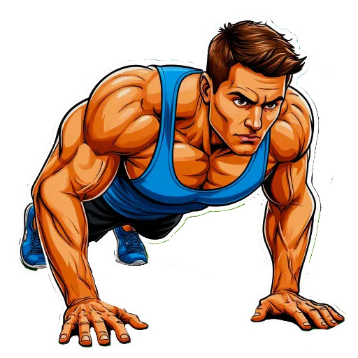 🏋 Стикер «Здоровье» для Telegram
