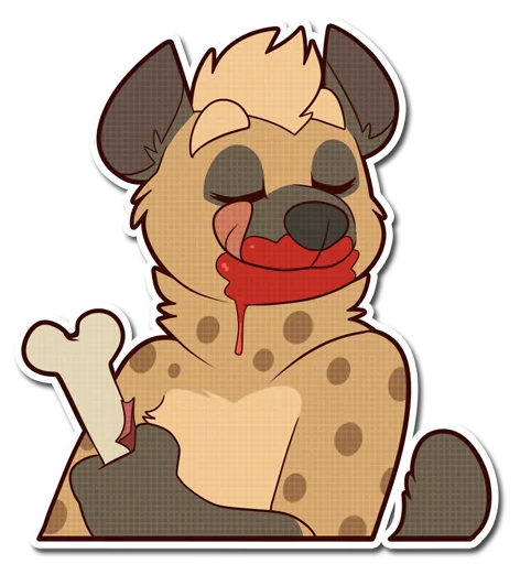 🍖 Стикер «Spotted Hyena» для Telegram