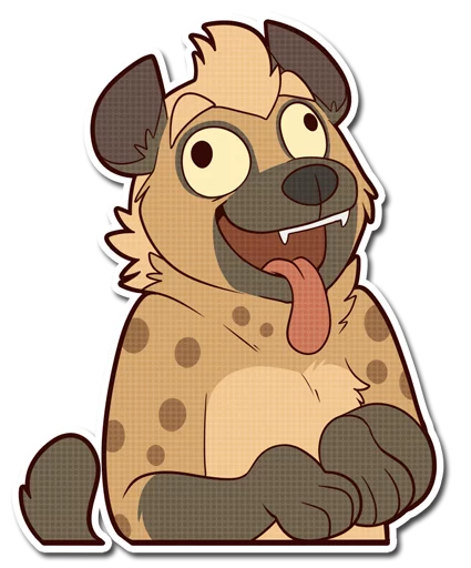 😜 Стикер «Spotted Hyena» для Telegram