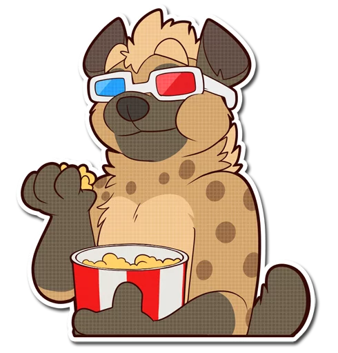 🍿 Стикер «Spotted Hyena» для Telegram