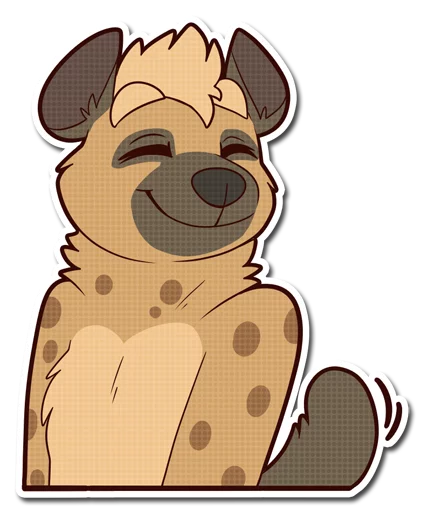 😊 Стикер «Spotted Hyena» для Telegram
