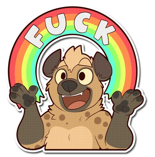 🌈 Стикер «Spotted Hyena» для Telegram