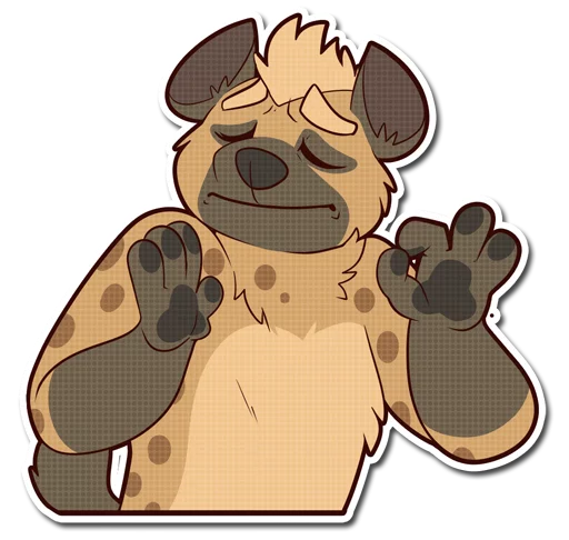 👌 Стикер «Spotted Hyena» для Telegram